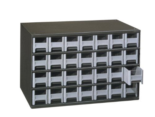 Akro-Mils 19228 28 Drawer Steel Parts Storage Hardware and Craft Cabinet, Grey Drawers