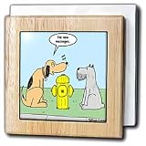 Doggie Message Center - 6 Inch Tile Napkin Holder