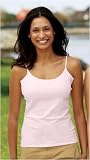 Upscale Ladies Cotton/Spandex Tank with Built-in Bra