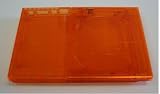 Clear Orange Ghost Case for Ps2 Slim