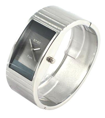 Anaii Pink 'Pure' Black Face Ladies Bangle Fashion Watch - AP138