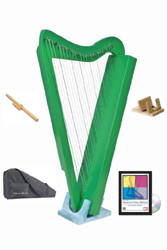 Harpsicle Harp w Stand Stick BookDVD and Case - Green