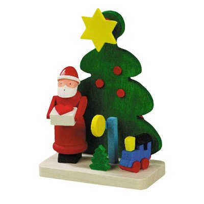 Alexander Taron Graupner Ornament Santa With Train/Tree 2.5″H X 1.75″W X 1″D
