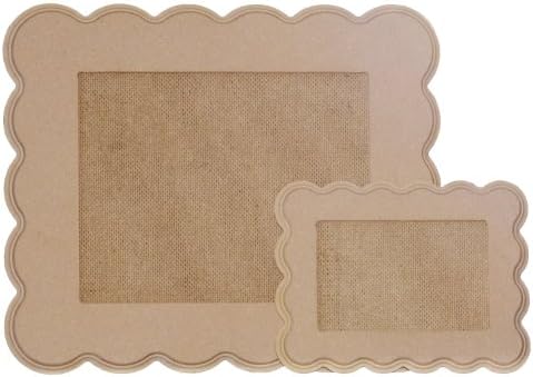 Cloud 8x10 & 4x6 Hand Crafted Wood Picture Frame Set - By Harvest Peach Wood Crafts