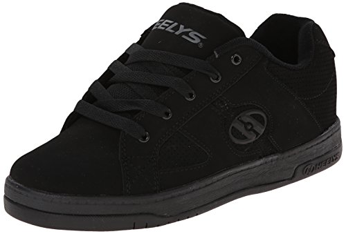 Heelys Split Skate Shoe (Toddler/Little Kid/Big Kid), Black/Black, 7 M US Big Kid