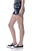 WallFlower Juniors Luscious Curvy Americana Denim Shorts Shorts