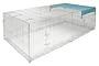 Kerbl 82825 Freigehege mit Ausbruchsperre 230 x 115 x 70 cm, mit Abdeckung
