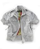 Baby Phat Girls Silver Foil Jacket