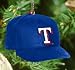 MLB Baseball Cap Ornament Team: Texas Rangers