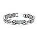 Mens Stainless Steel Bracelet with twisted cable title=