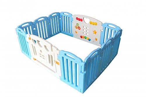 Baby Playpen Kids 14 Panel Safety Play Center Yard Home Indoor Outdoor Pen by FDW