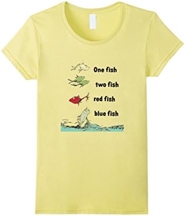 Women's One Fish Two Fish ... Tshirt  Small Lemon