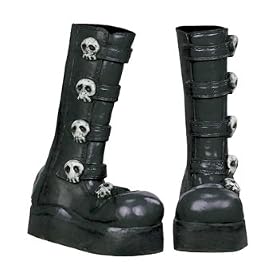 Ladies Gothic Strap Boot Covers Adult Costume