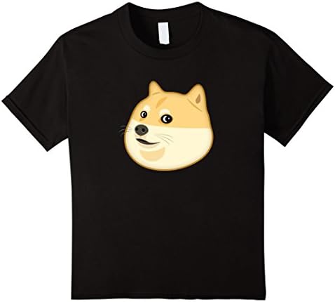 Kids Funny Doge T-Shirt - Doge Shirt - Doge T Shirt - Doge Face - Doge Emoji 12 Black