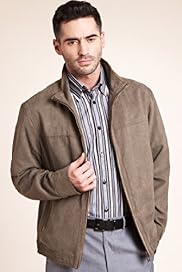 Big Tall Collezione Mock Suede Bomber Jacket