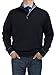 Bianco B Men's Mock Neck 1/4 Button Sweater Relaxed Fit