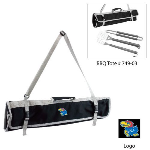 NCAA Kansas Jayhawks 3-Piece BBQ Tote