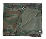 Koch T553063 PE Tarp, 8 by 10 Feet, Camo/Green Reversible