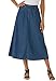 Roamans Women's Plus Size Perfect Denim A-Line Skirt