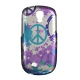 Purple Peace Hard Case Snap On Faceplate Cover For Samsung Smart/Gravity To ....