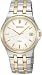 Two Tone Stainless Steel Dress Silver Tone Dial