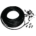 HDinterconnects 10m Black wf65 twin coax Wiring kit for Dish LNB to Sky HD Sky + Freesat satellite receiver