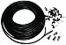HDinterconnects 15m Black wf65 twin coax Wiring kit for Dish LNB to Sky+ SkyHD Freesat satellite receiver Freesat foxsat HD PVR