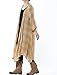Mordenmiss Women's New Loose Thin Garb Drape Open Front Cardigan M Yellow Plaid