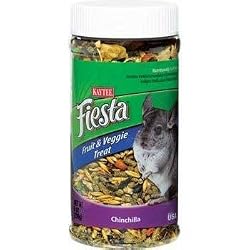 Kaytee Fiesta Fruit and Veggie Treat Jar for Chinchillas -- 9 oz