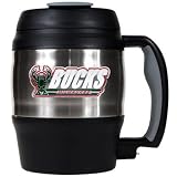 NBA Milwaukee Bucks 52-Ounce Stainless Steel Macho Travel Mug with Bottle Opener