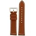 Tan Genuine Leather Watch Band 22mm Mens
