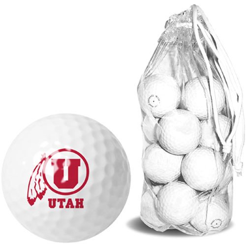 Utah Runnin Utes Ncaa 15 Golf Ball Clear Pack