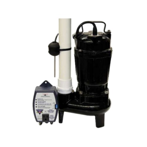 Glentronics, Inc. E7055-USC3 PHCC Pro Series 1/2 HP Sewage Ejector Pump with Ultimate Sensor and Controller