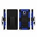 Samsung Galaxy Note 4 Case - Exact Samsung Galaxy Note 4 Case [SideARM Series] - Rugged Holster Case with Kickstand for Samsung Galaxy Note 4 (SM-N910S / SM-N910C) Blue/Black