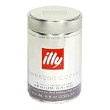 Illy Cafe Dark-Roast Medium-Grind Coffee, 8-4/5-Ounces (Pack of 2)