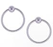 Anodized Lavender Titanium Captive Rings - 16g - 10mmx3mm Bar (Sold as Pair)