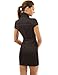PattyBoutik Women's Faux Denim Detailed Mini Dress