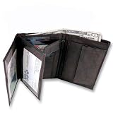 Mens Black Leather Bifold Max Wallet