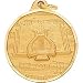 1 1/4 Inch Silver Music Award Medal 1 1/4 Inch Silver Music Award Medal