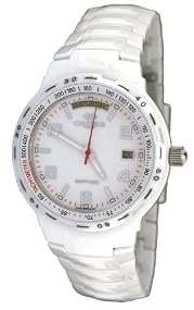 Oniss #ON8401-L Unisex Midsize White Ceramic Sports Watch