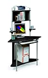 Corner Computer Office Desk in Black - Display Unit - W44