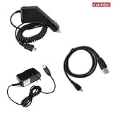 Nokia Fold 3710/3711 Combo Rapid Car Charger + Home Wall Charger + USB Data ....