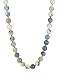 Blue Ice Agate Long Necklace 30