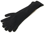 Dolce & Gabbana Women's Wool Gloves with D&G Rhinestone Logo