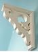 White Floral Sconce bracket 7" x 9" [CAPITOL CITY LUMBER]
