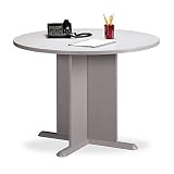 Pewter Series A - Contemporary Round Conference Table By Bush Furniture With Free Shipping!