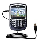 Classic Straight USB Cable for the Blackberry 8703e with Power Hot Sync and Charge capabilities - Gomadic Brand w/ TipExchange Technology