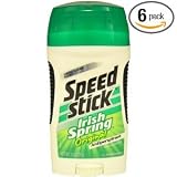 Mennen Speed Stick Irish Spring Original 2.7oz Antiperspirant (Pack of 6)