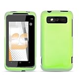 Neon Green Rubberized Hard Case for HTC 7 / HTC Trophy