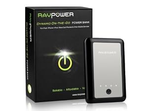 RAVPower Dynamo-On-the-Go 7800mAh External Battery Pack w/ 2x USB Ports w/ USB Wall Charger & Pouch + Dual USB 3.1A Car Charger $26.99